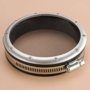 Car 4" Turbo Inlet Grill Mesh Protector Mesh Guard with Clamp - Picture 1 of 6