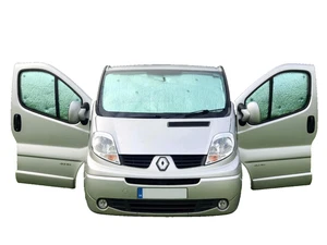 Persiana de ventana térmica plateada Vauxhall Vivaro Renault Trafic Camper 5 piezas - Imagen 1 de 7