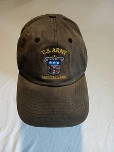 Cappello Vintage US Army WarCollege Verde Regolabile Carlisle Pa - Foto 1 di 5