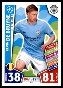 2017-18 Topps UEFA Champions League Match Attax #174 Kevin de Bruyne Man City - Picture 1 of 2