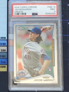 Jacob DeGrom 2014 Topps Chrome Update Rookie Card RC PSA 9 New York Mets - Picture 1 of 2