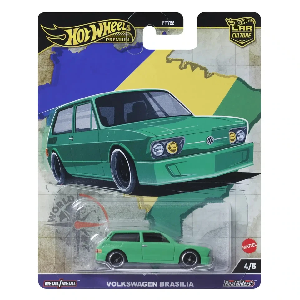MATTEL HOT WHEELS HRV82 VOLKSWAGEN - BRASILIA 1975 - GREEN - 1/64