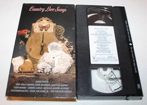 Country Love Songs (VHS, 1987) Randy Travis, Dolly Parton, Hank William's Jr. - Picture 1 of 2