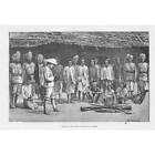 INDIA Manipuri Prisoners at Pallel - Antique Print 1891