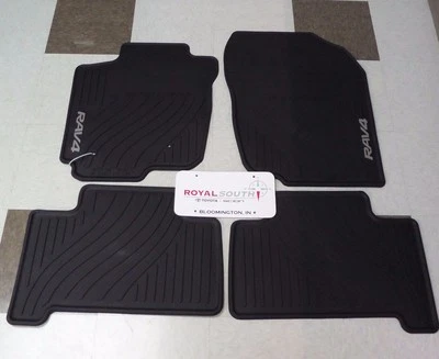 Toyota Rav4 2007 - 2012 Factory All Weather Rubber Floor Mats Genuine OEM OE - Image 1 of 3