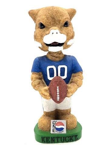 Kentucky Wildcats Mascot Pepsi One Bobblehead. Rare. UK wildcat Mascot Bobble Cover