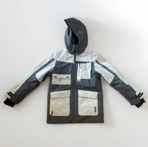 Obermeyer Boys Black/Grey Fleet Insulated Ski Jacket Size Teen M/10-12 - Picture 1 of 21