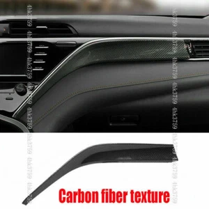 For Toyota Camry 2018-22 Carbon fiber Interior Dashboard Decor Panel Cover Trim - Picture 1 of 6