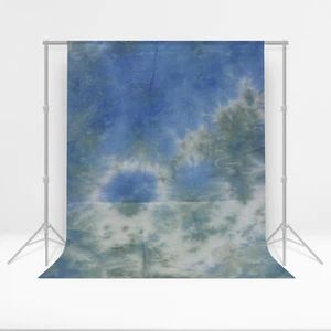 LSP [1 PC] 6' x 9' Photography Blue Tie Dye Backdrop Background Abstract Screen - Picture 1 of 4