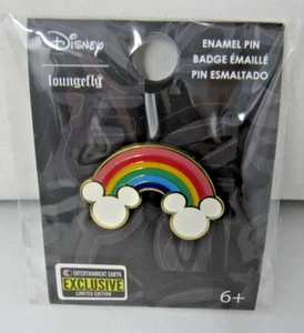 Regenbogen Mickey Mouse Ohren Emaille Pin, Disney, Schlüsselband, Loungefly Exclusive, NEU - Bild 1 von 6