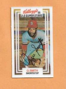 TARJETA DE SUPERESTRELLAS OZZIE SMITH 1983 KELLOGG'S 3-D # 21 - Imagen 1 de 1