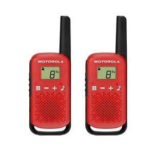 Motorola Talkabout T110 Two-Way Radio, 16 Mile, 2 Pack, Red & Black - Picture 1 of 16