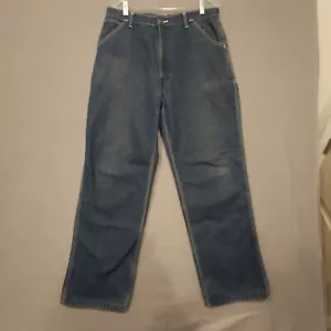 Vintage Roebucks Mens Denim Carpenter Jeans Size 36x32 - Picture 1 of 10