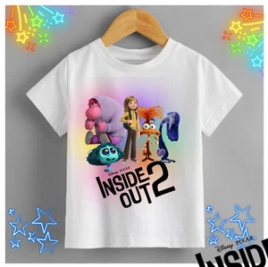 Inside Out 2 Riley with Emotions Pixar Fashion Graphic Tee Shirt - Picture 1 of 1