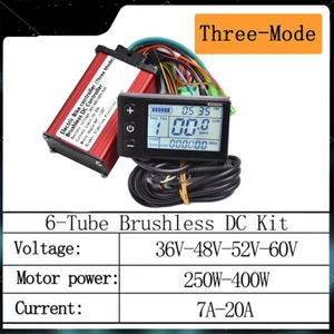 36V 48V 52V 60V BLDC Controller Kit Electric Bicycle 350W Scooter LCD display - Picture 1 of 15