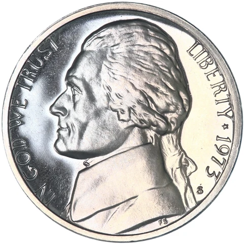 1973 S Jefferson Nickel Gem Proof Coin Toned See Pics X394 Cover