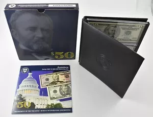 2001/2004 $50 FRN Matching Set Bureau Of Engraving W/ OGP *7934 - Picture 1 of 4