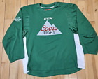 COOR'S LIGHT  St. Patrick's Day CCM Hockey Jersey Men's L The Silver Bullet Beer