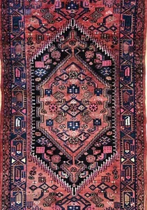 Terrific Tribal - 1940s Antique Oriental Rug - Nomadic Carpet - 3.6 x 6.10 ft. - Picture 1 of 9