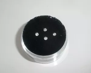 4 rondas facetadas sueltas de diamantes blancos naturales de 2 mm cada una - Imagen 1 de 4