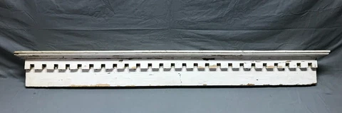 VTG Shabby Greek Revival 6x53 Window Top Pediment Dentil Architecture 322-23B Cover