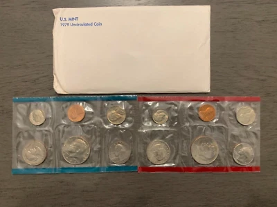 1979 US Mint Set Uncirculated 12 Coin Set Philadelphia & Denver P & D - Image 1 of 2