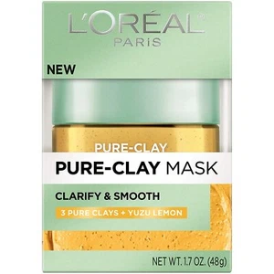 L'Oréal Pure-clay Mask Yuzu Lemon 1.7 Oz - Picture 1 of 1