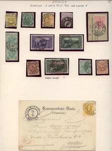Bosnia Zenica 3 Postcards (1 censor), 1 piece, 1 pair, 10 stamps - Picture 1 of 2