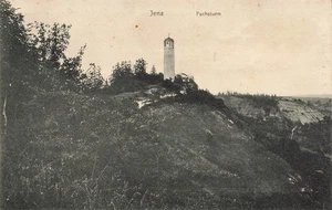 Postal Jena Fuchturm Turingia 1912 postal usada - Imagen 1 de 2