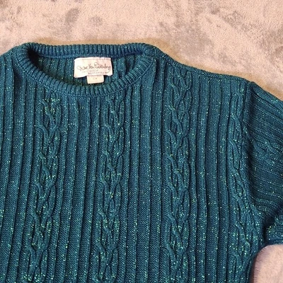 Vestido túnica tejido con cable Diane Von Furstenberg vintage color autoridad pequeño/mediano Foto 1 de 4