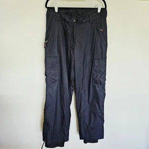 Obermeyer Ski Snow Pants Women Size 1 Black Lined Waterproof Softshell Snowboard - Picture 1 of 9