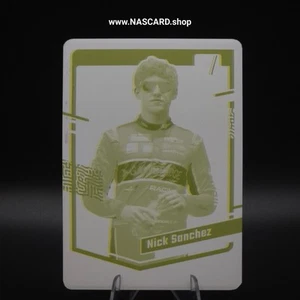 2024 Panini Donruss NASCAR #34 Printing Plate Nick Sanchez 1/1 - Picture 1 of 2