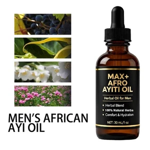 30ml Max+ Afro Ayiti Oil Olio Erboristico Naturale per Uomo Miscela Erbe Idratazione us🔥 - Foto 1 di 8