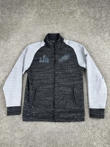 Philadelphia Eagles Jacket Mens Large Gray NFL Football Super Bowl LII Fanatics - Picture 1 of 13