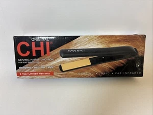 Plancha de peluquería de cerámica CHI alisar-rizar-flip-estilo iónico GF 1001 negra NUEVA - Imagen 1 de 2
