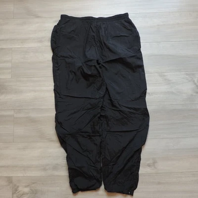VTG Nike Track Pants Mens XL Windbreaker Black 90s Y2K Ankle Zip White Tag - Image 1 of 4