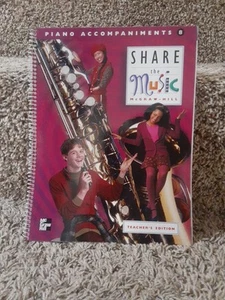 Share The Music, Mcgraw Hill, Grade 8, Piano Accompaniments, Teacher's Edition - Picture 1 of 6