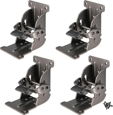 MANCHAP 4 PCS Self Locking Folding Hinge, 0-90-180 Degree Foldable Leg Hinge...  - Image 1 of 4