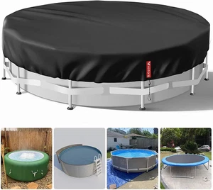 18 Fuß runde Poolabdeckung, strapazierfähige reißfeste Poolabdeckungen für oberirdische P - Bild 1 von 12