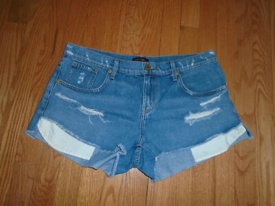 Ramy Brook New York Blue Denim Frayed Shorts Size 30 - Image 1 of 2