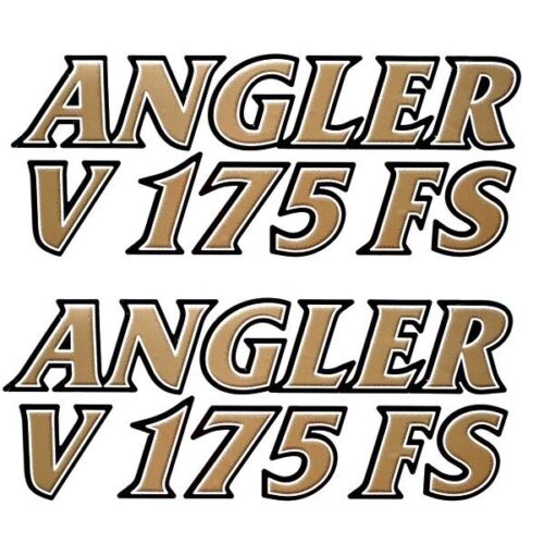 G3 73404445 Angler V 175 Fs Gold / Svart / Vit 11 Inch Båt Dekaler (Pair)