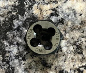 7/16-14 UNC Rethreading Hex Die - Picture 1 of 1