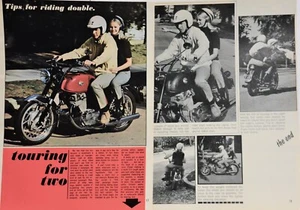 1969 American Eagle Tips for Riding Double 3pg Motorcycle article - Picture 1 of 1