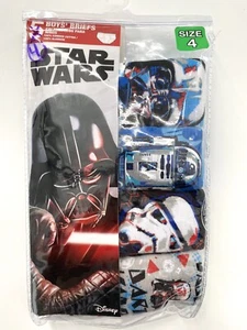 Opened PACKAGE 4 PACK BOY’S BREIFS STAR WARS SIZE 4 - Picture 1 of 2