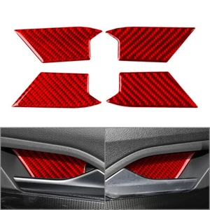 Maniglia porta interna Bowl copertura trim per Volkswagen Golf 8 MK8 2021-2023 rossa - Foto 1 di 8