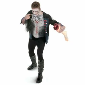 Erwachsenen Kostüm Shock Rock Zombie Halloween Pax Comic Con Walking Dead Anzug XL NEU - Bild 1 von 1
