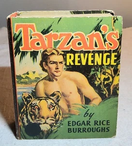 1938 TARZAN'S REVENGE BY EDGAR RICE BURROUGHS LITTLE BOOK #1488 WHITMAN PUBLISHG - Picture 1 of 12