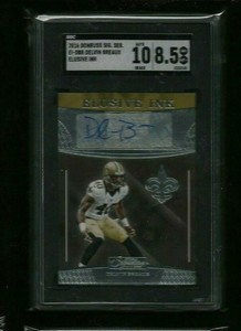 Delvin Breaux 2016 Donruss Signature ELUSIVE INK Auto SGC 8.5 New Orleans Saints