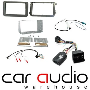 VW Golf Mk6 08 - 12 Car Stereo D/Din Fascia Facia & Steering Wheel Interface Kit - Picture 1 of 1