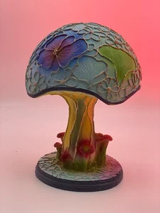 Mushroom Table Lamp Decore Resin imitating Stained Glass Decorative - Picture 1 of 9